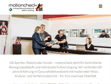 Tablet Screenshot of motioncheck.de